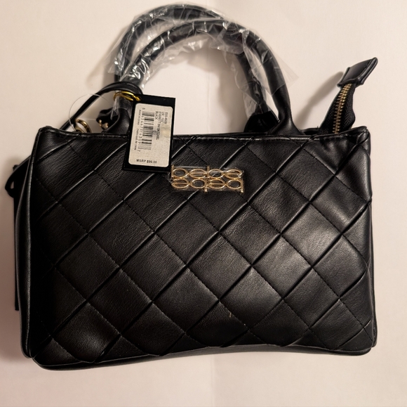 bebe Handbags - BEBE Everett Small satchel in Black Crossbody NEW